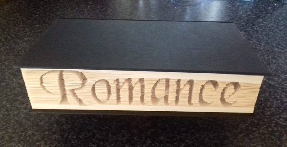 Romance Sideways CUT & FOLD Book Folding Pattern - EMAILED PDF PATTERN