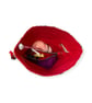 two at a time knitting bag with dog breeds,sock sack, drawstring divided pouch,  - Image 3