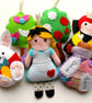 Make Your Own felt Alice in Wonderland Garland Kit. Sewing pattern
