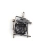 Silver pendant with round rutilated quartz - Image 2