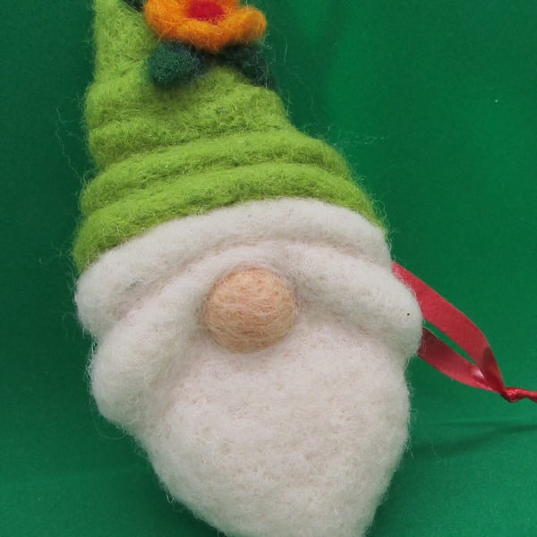 Brooches  Pins  Clips Handmade felted Gnome flowers Hats bag  Decoration Brooch 