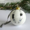 Christmas Bauble - ceramic, wild swimmer, sea swimming, male, female, ornament