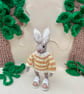 Meet Pip "Pippy" Puddle-Hop the sweet little bunny, Rabbit Ornament, Rabbit Gift - Image 2