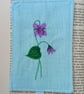 Elasticated Bookmark with Embroidered Violets - Image 3
