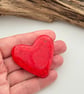 Red Fused Glass Heart - Image 8