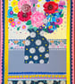 Daisy and Bluebell Flower Art