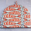  Tea cosy, to fit a 3 cup teapot, nautical, fish