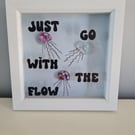Resin jellyfish in box frame