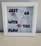 Resin jellyfish in box frame