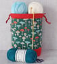 Project bag, drawstring bag, mushrooms.  - Image 8