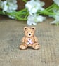 Tiny Baby Loss Awareness Ribbon Bear Pin, Handmade Miscarriage Support Gift