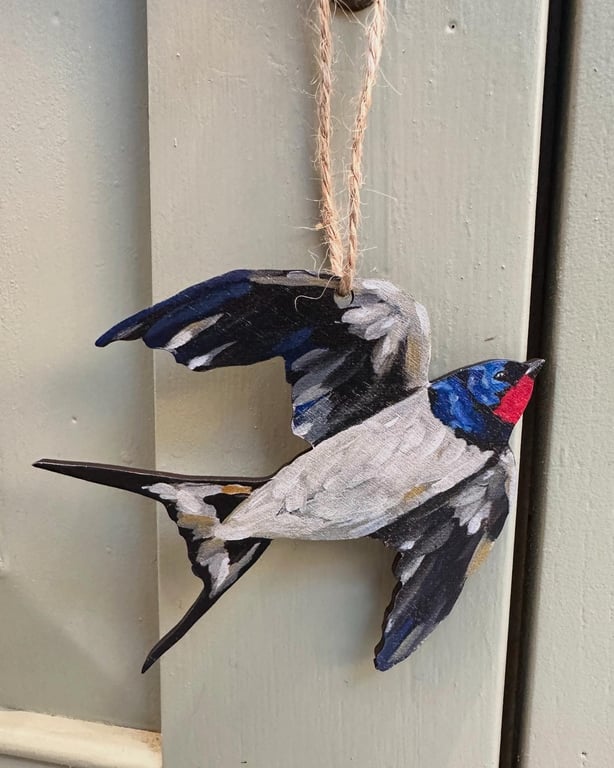Sustainable Swallow Christmas Decoration 