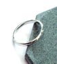 Emerald Ring Sterling Silver size N , Hallmarked decorative band ring - Image 2