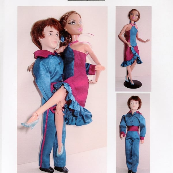 Sewing Pattern for a pair of 11-12" Fashion dolls. " Strictly"
