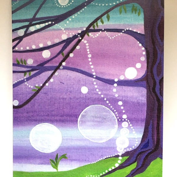 Ribbons of Light. Greeting card printed from my own artwork