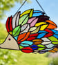 Handcrafted Rainbow Hedgehog Window Charm