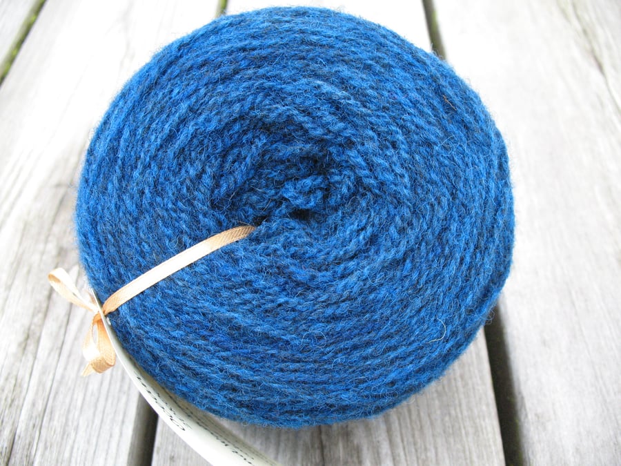Hand-dyed Pure Jacob Double Knitting (Sport) Wool Ocean 100g
