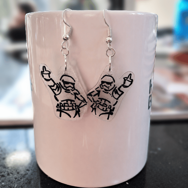 Storm Trooper Star Wars earrings