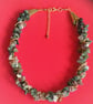 Fancy Jasper Gemstone Twisted Rope Necklace 18-20 inches - Image 2