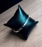 "Showdown" - Heavy Sterling Silver Feature Hallmark Bangle - Made to any size 
