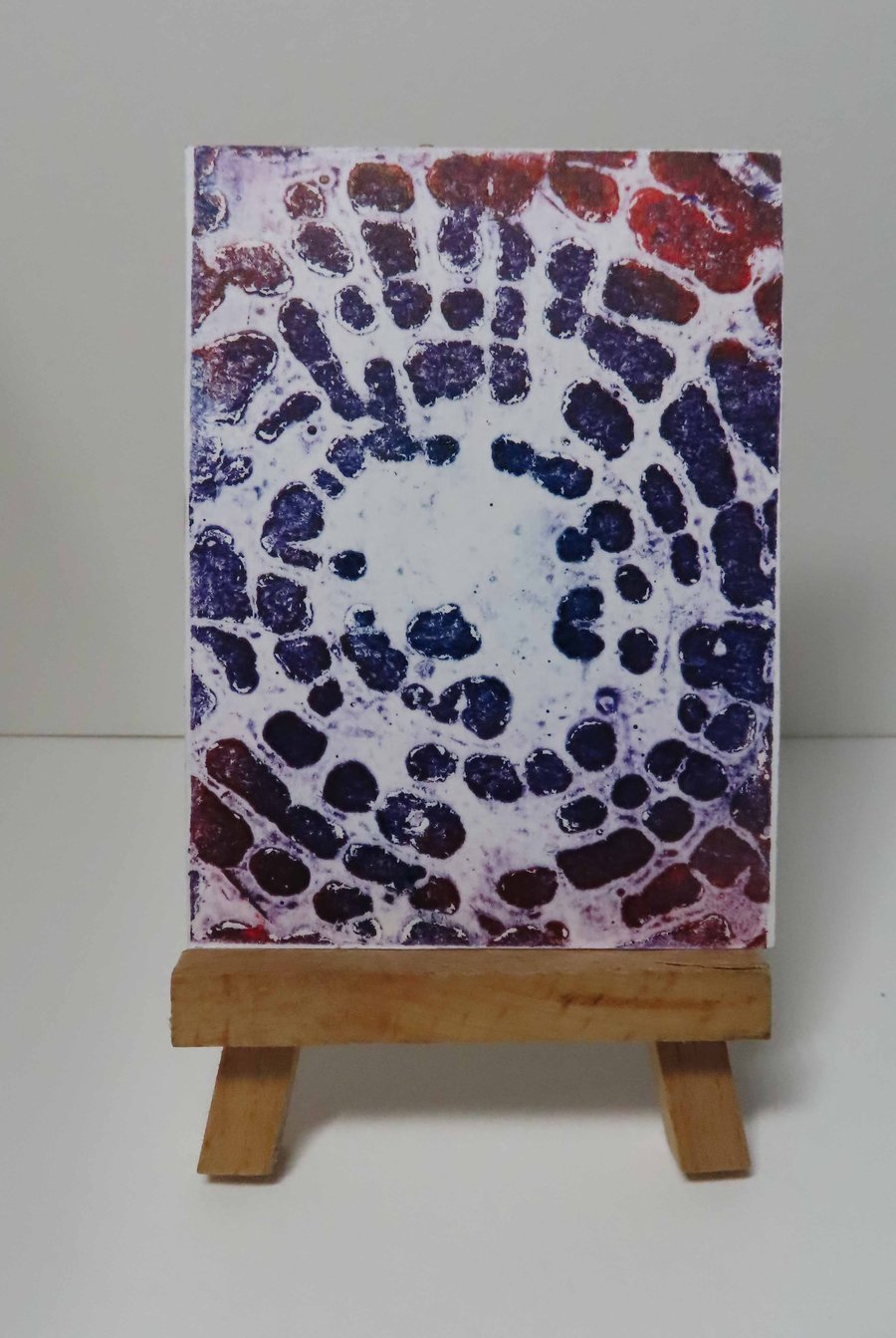 ACEO Entwine 4 Original Collagraph Print OOAK 