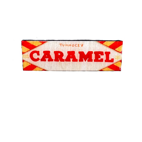 Caramel Wood and Resin Pin Badge 