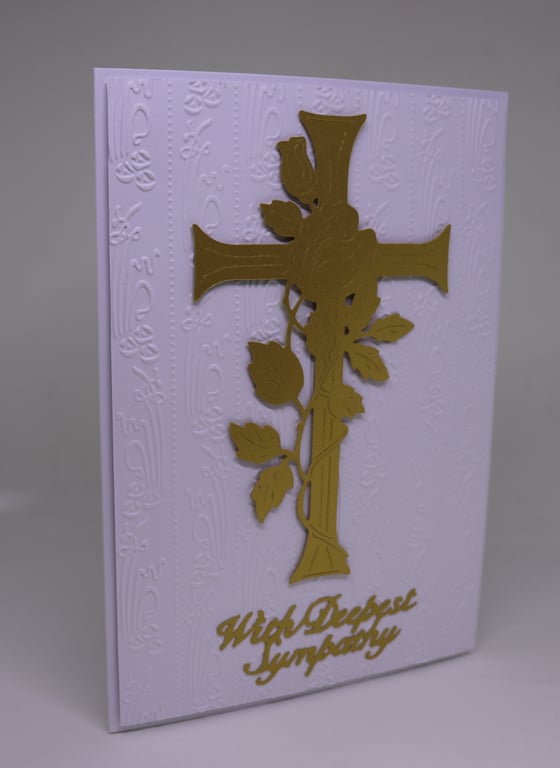 Cross with Rose, Sympathy.