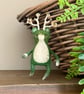 Spun Cotton Light Green Woodland Spirit Bear