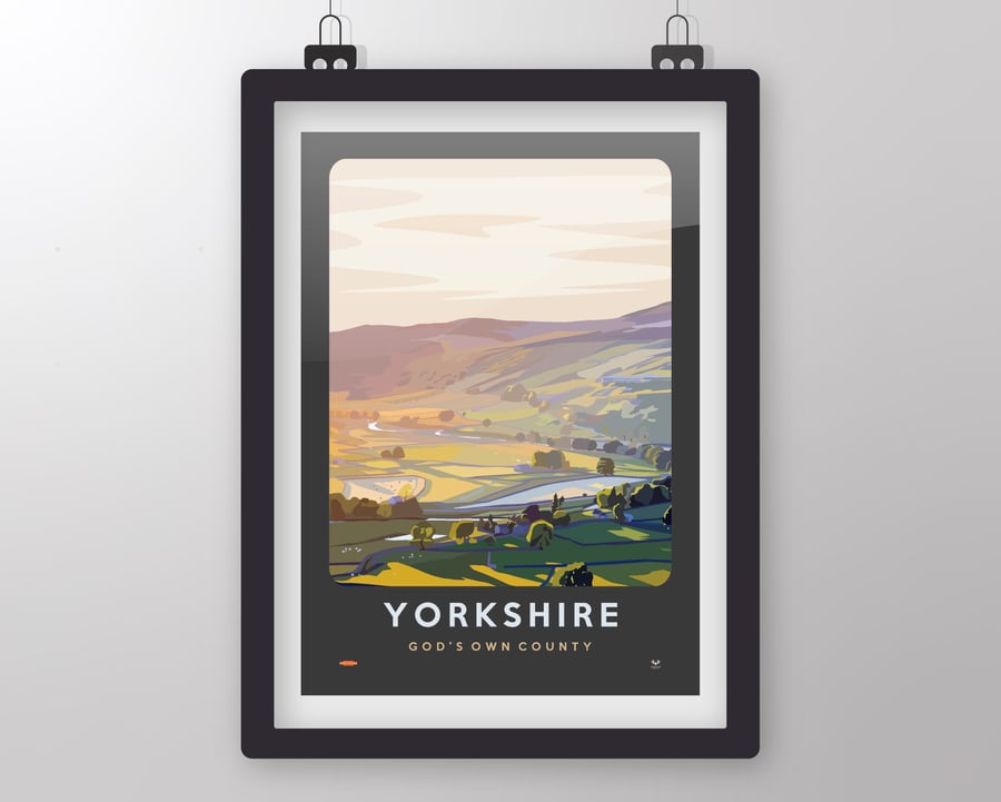 Yorkshire, Art Print by Tiv