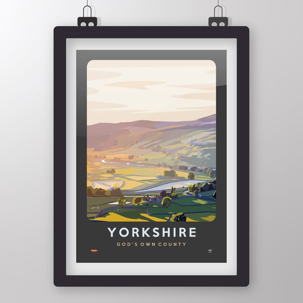 Yorkshire, Art Print by Tiv