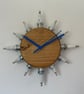 Sunburst Wall Clock, Repurposed Spark Plugs - Image 2