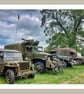  Vintage Military Vehicles Greeting Card A5 - Image 1