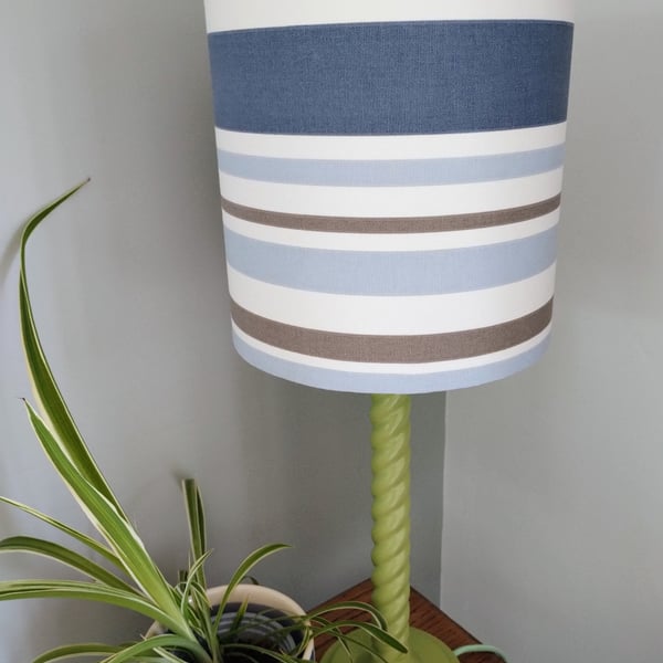 Clarke & Clarke Classic Cylindrical Drum Lampshade.