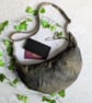 Waxed Cotton Canvas Camo Sling or Dumpling Bag. Camouflage Cross Body Bag - Image 2