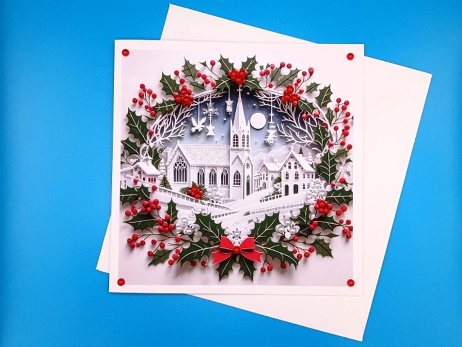 Handmade Christmas Card, Large, Wife, Husband, Parents, Sister, Grandparents