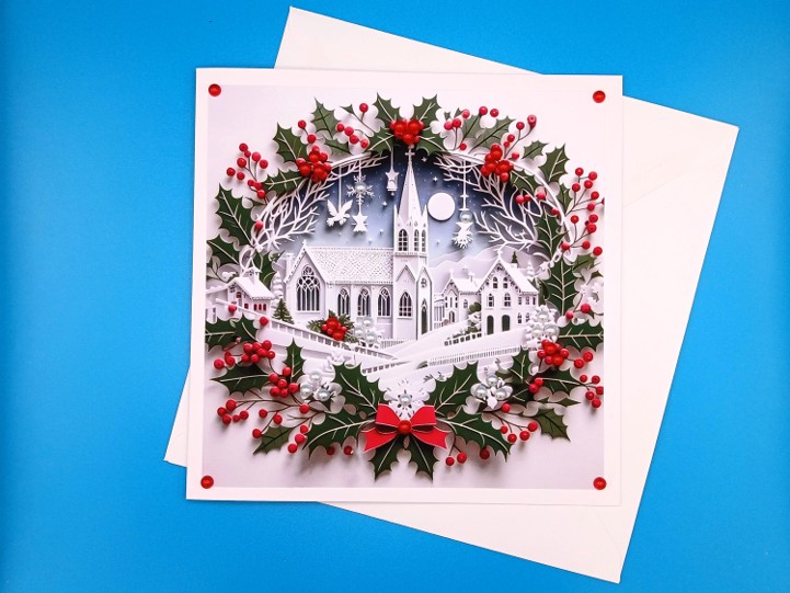 Handmade Christmas Card, Large, Wife, Husband, Parents, Sister, Grandparents