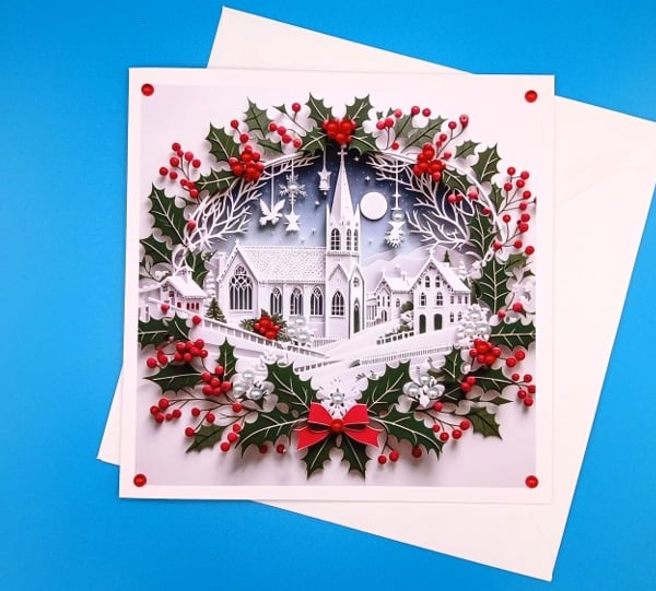 Handmade Christmas Card, Large, Wife, Husband, Parents, Sister, Grandparents
