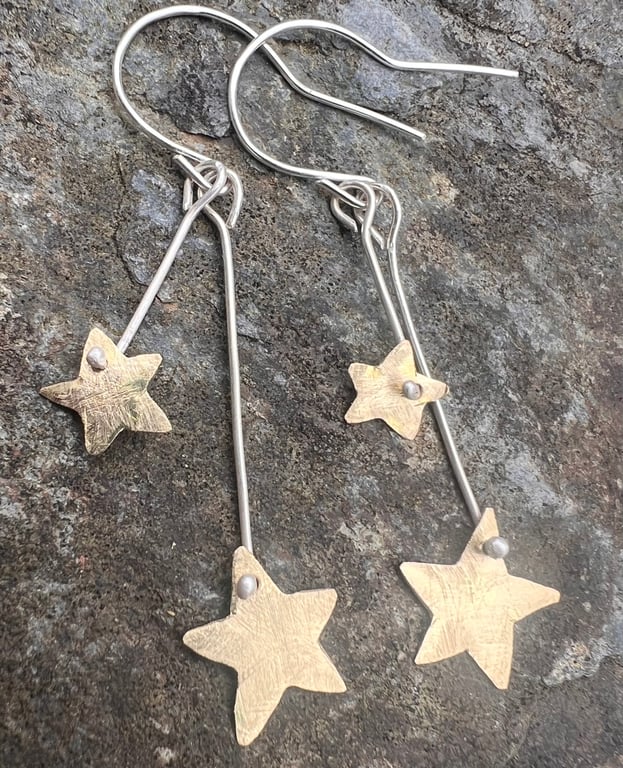 Shooting  Stars Dangle  Earrings
