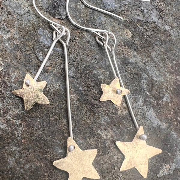 Shooting  Stars Dangle  Earrings