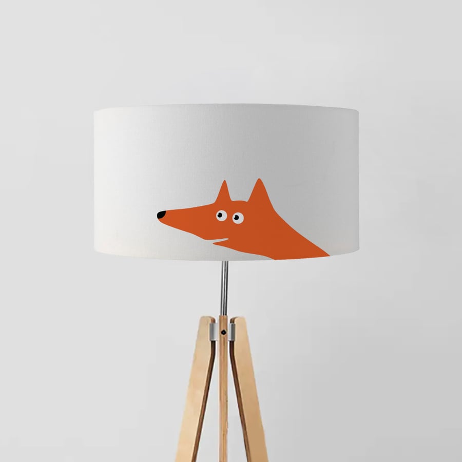Fox drum lampshade, Diameter 45cm (18")