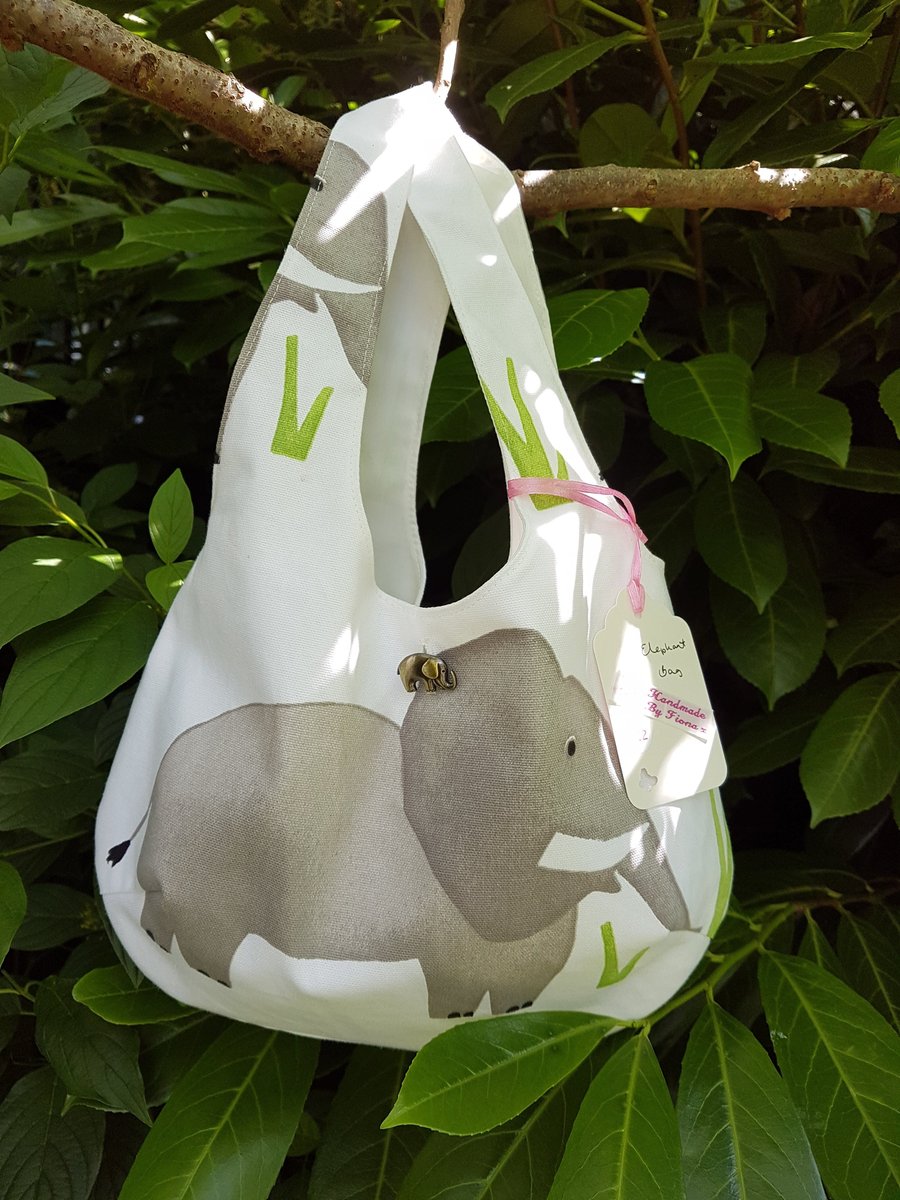 Children's Elephant cotton shoulder bag 