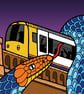 Overground Snake on Thicket Road (a British Transport dystopia) - Giclee Print - Image 6