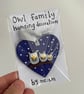 Owl Family Hanging Decoration for gift or Christmas Tree - Image 5