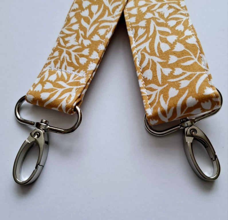 Mustard coloured replacement handbag strap 