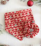 Matching Fabric Hair Scrunchie - Handmade - Christmas Gingerbread Men