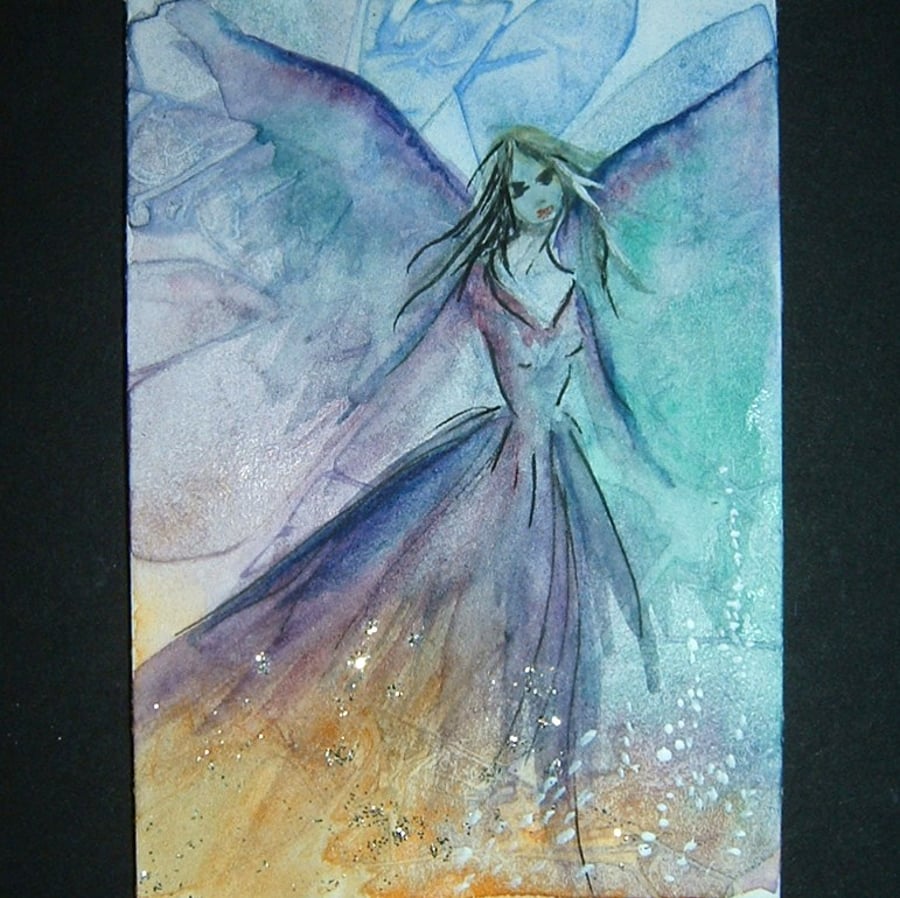 fairy fantasy impressions art painting aceo ref 187