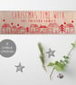Personalised Christmas Houses Wood Sign - 4 colours - Image 1