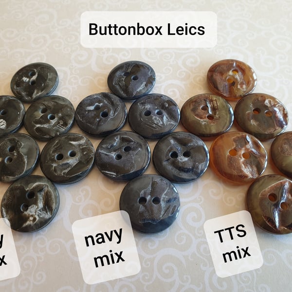 15mm 18mm 21mm & 23mm Suit Jacket buttons (Matching) Navy