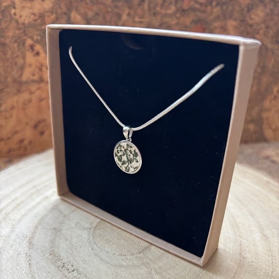 Handmade Pendant, Unique, Eco Friendly gifts, Sterling Silver. Christmas.