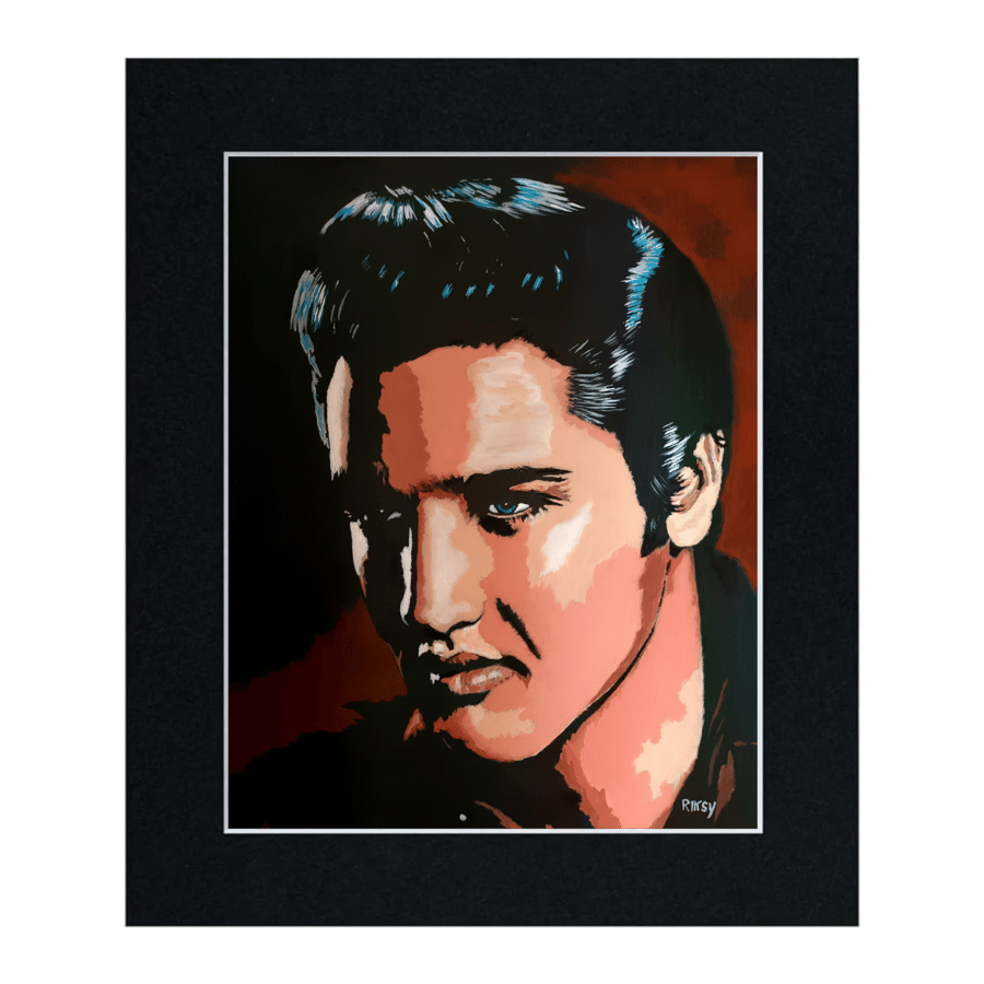 ELVIS - Art Print with Mount